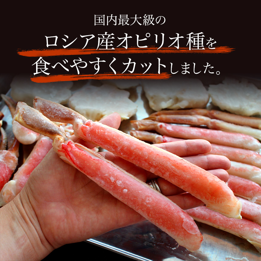 早割10％OFF 】極上【特大】生ズワイガニ 800ｇ（2～3人前）5Lサイズ 生食可 カット済み ずわいがに かに ズワイ蟹 希少 こだわり 冷凍  コンパクト カニ鍋 ギフト お歳暮 送料無料 | ざこばの朝市 公式オンラインショップ｜鮭・数の子・うなぎ・旬の海鮮を通販で | ざこば ...